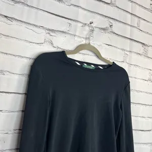 Lauren Ralph Lauren Black Cotton Crew Neck Long Sleeve Top Women’s S Preppy Y2K thumbnail 3