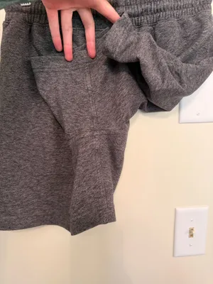 H&M charcoal high waisted drawstrings lounge shorts thumbnail 6