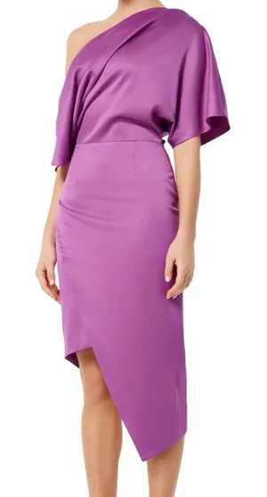 Elliatt Carson One-Shoulder Dress in Orchid thumbnail 1