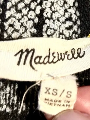 💥Madewell Upbeat Striped Open Front Cocoon Cardigan Sweater XS/S💛 thumbnail 9