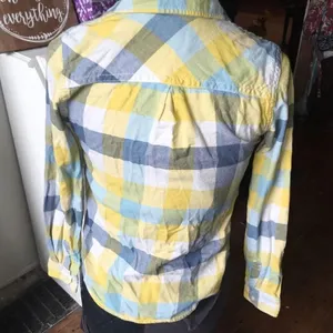 American Eagle XS favorite fit flannel button down thumbnail 2
