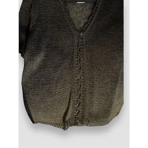 Vtg Sag Harbor Woman’s Cardigan Sz Lg Black Knit 1-Button Closure SS NWT thumbnail 6