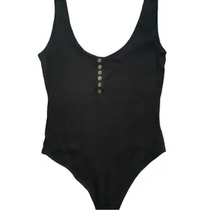 Wild Fable Sleeveless Black Snap Front Bodysuit thumbnail 5