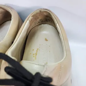 Icon Art Print Leather Oxford Shoes Womens 7.5 Beige‎ Gallery Lace Up USA Made thumbnail 5