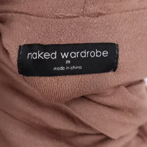 Naked Wardrobe Womens Turtleneck Long Sleeve Bodysuit Mauve Brown M thumbnail 4
