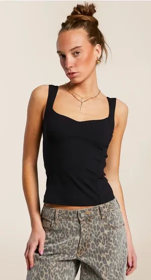 NWOT Free People Intimately Somewhere Sometime Tank Top sz M thumbnail 1