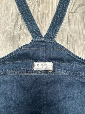 Free People Denim Overall Skirt thumbnail 3