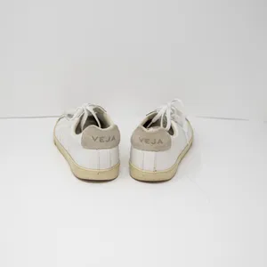 Veja Women's Esplar Genuine Leather Suede Low Top Lace Up Sneakers Shoes White 8 thumbnail 3