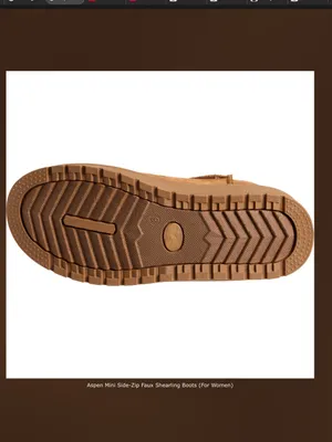 ASPEN Mini Side-Zip Faux Shearling Boots 7 Chestnut $49 Retail NEW thumbnail 11