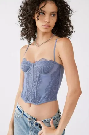 Urban Outfitters Blue Corset thumbnail 1