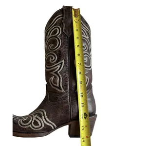 Circle G Womens Cowboy Boots Size 9.5 Brown Leather Square Toe Western Texas thumbnail 12