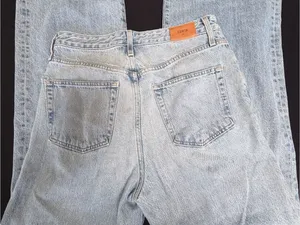 EDWIN USA Light Wash High Rise Wide Leg Baggy Jeans Size 30 thumbnail 3