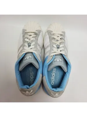Adidas Originals The Brand With The Three Stripes Blue White Gray Sneakers 9.5 thumbnail 4