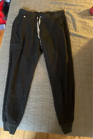 FIGS Black Zamora Jogger Scrub Pants thumbnail 1