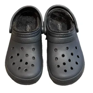 CROCS Black Classic Lined Clog Shoes Unisex Size M6 W7 203591 thumbnail 1