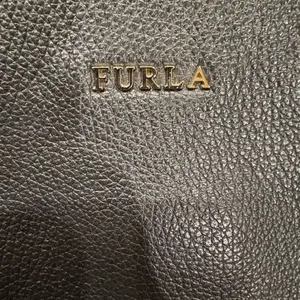 Furla small leather shoulder bag chain handle black crossbody thumbnail 2