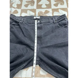 Abercrombie & Fitch The 90's Straight Ultra High Rise Black‎ Jeans Size 35 thumbnail 8