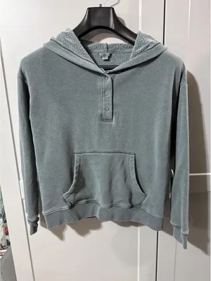 Cozy AF American Eagle Hoodie - Sherpa Lined, Size M thumbnail 1