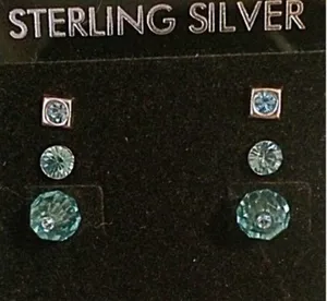 Swarovski Genuine Crystal stud earrings thumbnail 1
