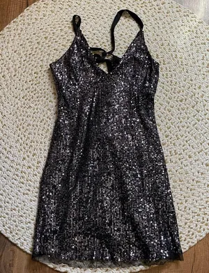 FREE PEOPLE || Gold Rush mini dress thumbnail 4