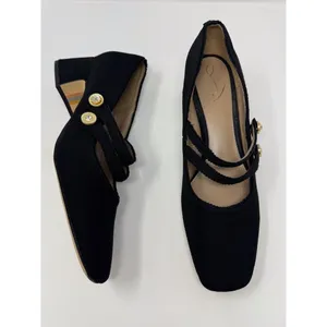 Sam Edelman Tahira Womens Sandals Black Mary Jane Pump Square Toe Heels US 9.5 thumbnail 4