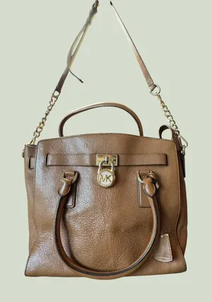 Michael Kors Brown Leather Satchel Handbag thumbnail 1