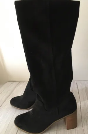 Black Knee High Boots, Size 11 thumbnail 6