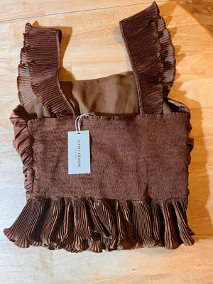 Ramy Brook Kathy Ruffle Peplum Top in Copper BNWTS $325.00 thumbnail 8