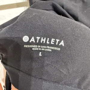 Athleta Black Conscious Crop Racerback Sports Bra Sz L thumbnail 5