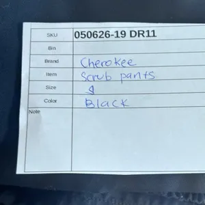 Cherokee Scrub Pants Black Small Petite‎ thumbnail 12