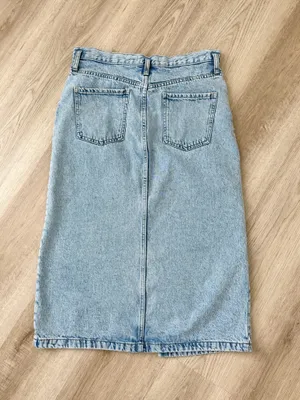 MANGO Denim Midi-Skirt thumbnail 6