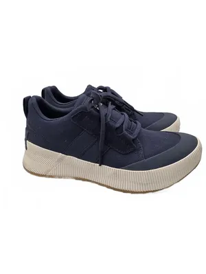 Sorel Womens Out N About Canvas Waterproof sneakers Size 8 Blue Walk Hike Camp thumbnail 3
