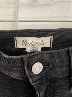 Madewell Black Curvy Kick Out Crop Jean Size 27 thumbnail 7