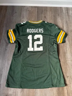 Nike On Field Green Bay Packers Aaron Rodgers 12 Jersey Green Women’s Size M thumbnail 6