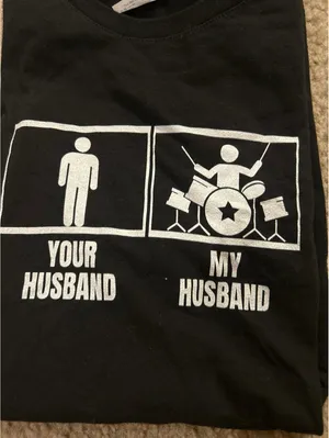 C520 woman top shirt short sleeve black small husband thumbnail 4