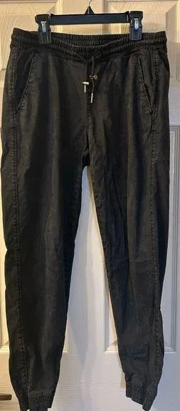 Zara Jogger elastic waist black pants Size XS thumbnail 1