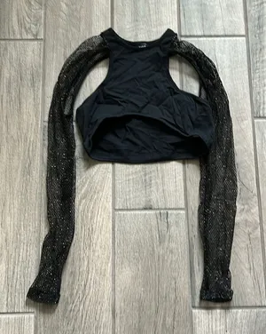 SHEIN mesh long sleeve top thumbnail 1