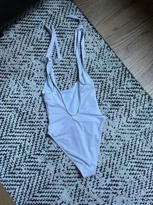 ASOS White Bride One Piece Bikini thumbnail 8