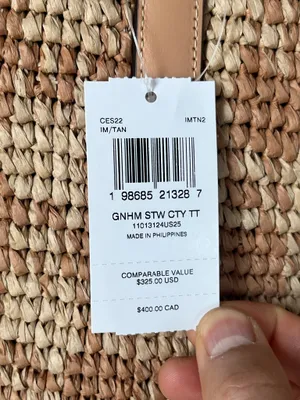 Coach City Tote Bag With Gingham Print thumbnail 5