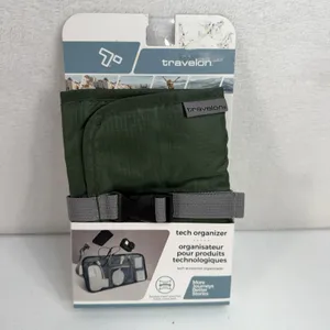 Travelon Tech‎ Accessory Travel Organizer Bag Green Lightweight Ripstop 43134 thumbnail 2