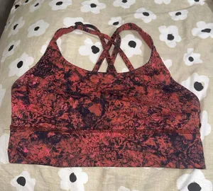 Lululemon red energy bra thumbnail 1