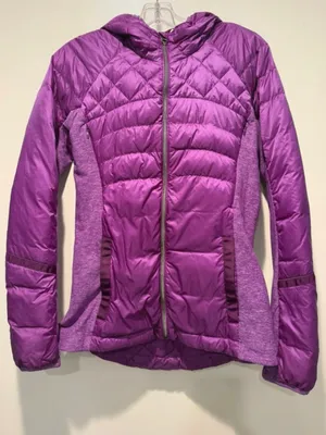 Lululemon Down For A Run Women's Goose Down Puffer Hoodie Jacket Size 6 thumbnail 7