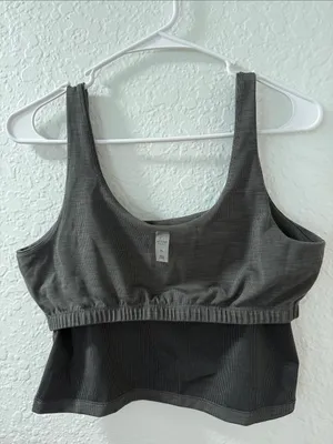 BEYOND YOGA Ribbed Tank Top in Charcoal Size XL thumbnail 7