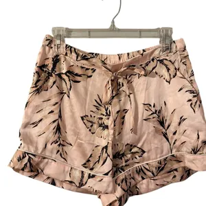 House of Harlow 1960 Pink Tropical Satin Pajama Set‎ Shorts Small Womens thumbnail 3