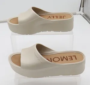Lemon Jelly Sandals Womens 38 Sunny Platform Slide Beige Vegan Excellent thumbnail 1