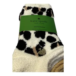 Kate Spade New York Low Cut Cozy Socks 3-Pair Set Leopard & Neutrals NWT thumbnail 2
