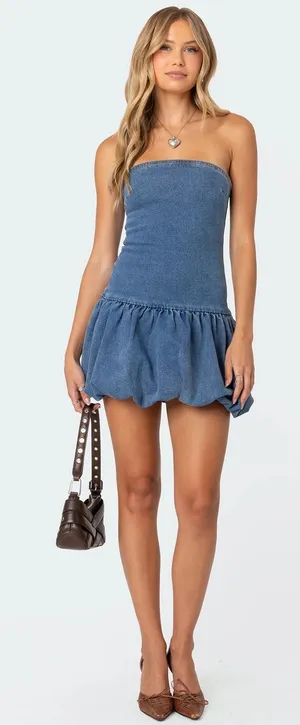 Edikted Mini Dress Bubble Skirt thumbnail 1