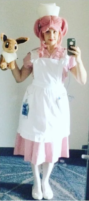 OOAK 1940s Nurse Joy cosplay thumbnail 1