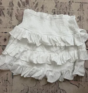 Ruffle skirt White thumbnail 1