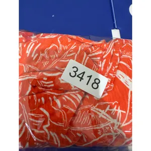C&C California‎ Linen Wide Leg Pants Women M Red Tropical Leaf Coastal Resort thumbnail 10